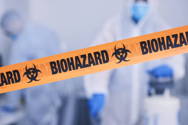 Professional Biohazard technician working in Westhampton Beach, NY